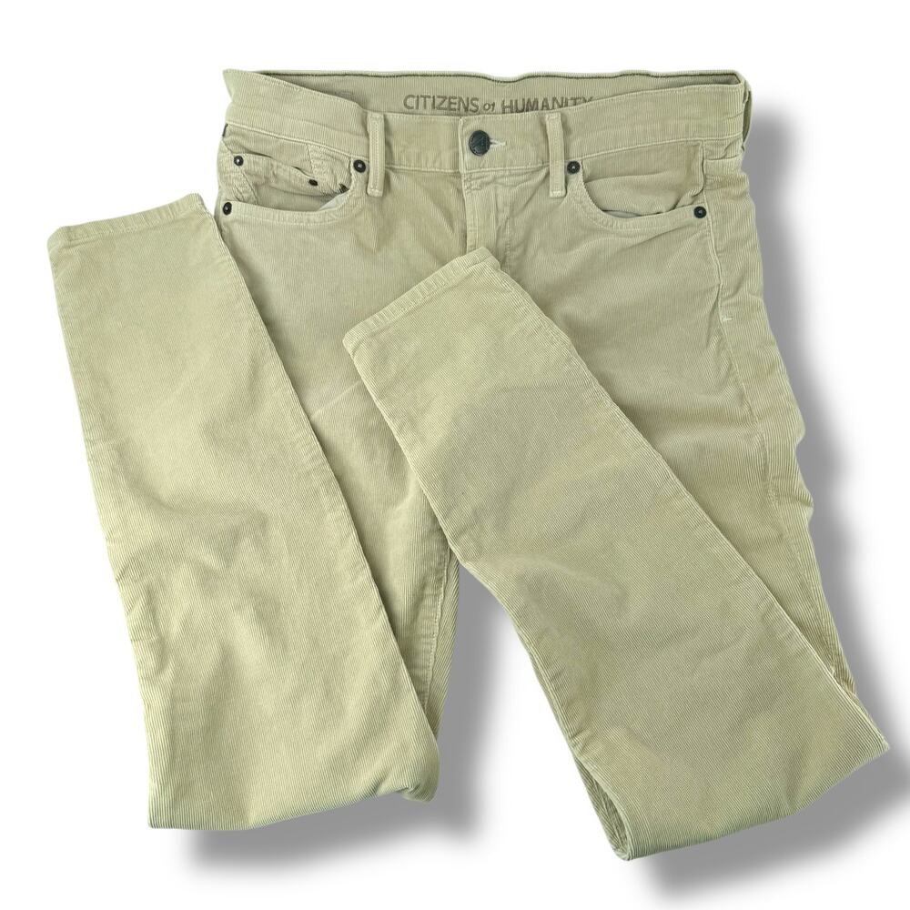 Citizens of Humanity Rocket High Rise Skinny Corduroy Pants Women's 29 Tan